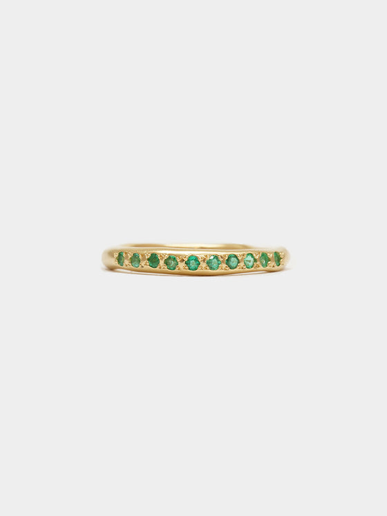 Atlas Ring- 18ct Gold + Emerald