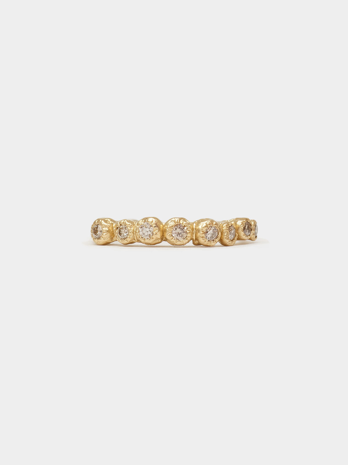 Diamond Creature Ring - 9ct Gold + Champagne Diamonds