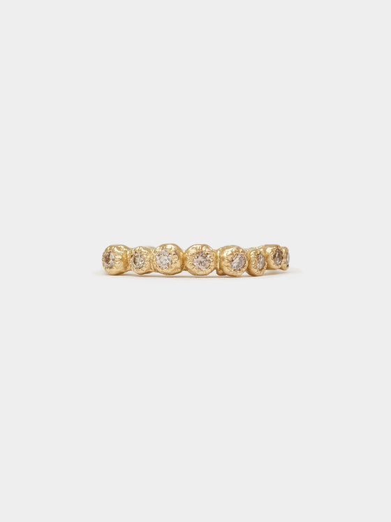 Diamond Creature Ring - 9ct Gold + Champagne Diamonds