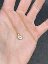 Fine Confetti Necklace- Gold & Emerald