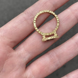 S46 - Elevated Marquise Teeth Ring | Size N 1/2 or 6 3/4