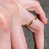 S28 Smooth Band 14ct Gold Size 7