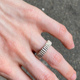 S32 Chunky Teeth RIng  Size 7 1/4
