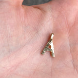 S63 Carved Letter Pendant 'A'