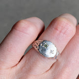 S72 Gemmy Pinky Signet Ring Size 5 3/4