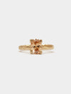 Peach Zircon Claw Ring