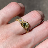 S65 Asymmetric Teeth Gem Ring