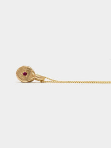  Fine Confetti Necklace- Gold & Ruby